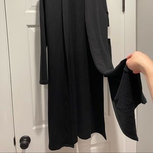 Beyond Yoga Women's High Slits Long Duster Black- NWT- Size Small